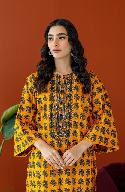 Orient - Stitched 2 Piece Embroidered Khaddar Shirt and Khaddar Pant
