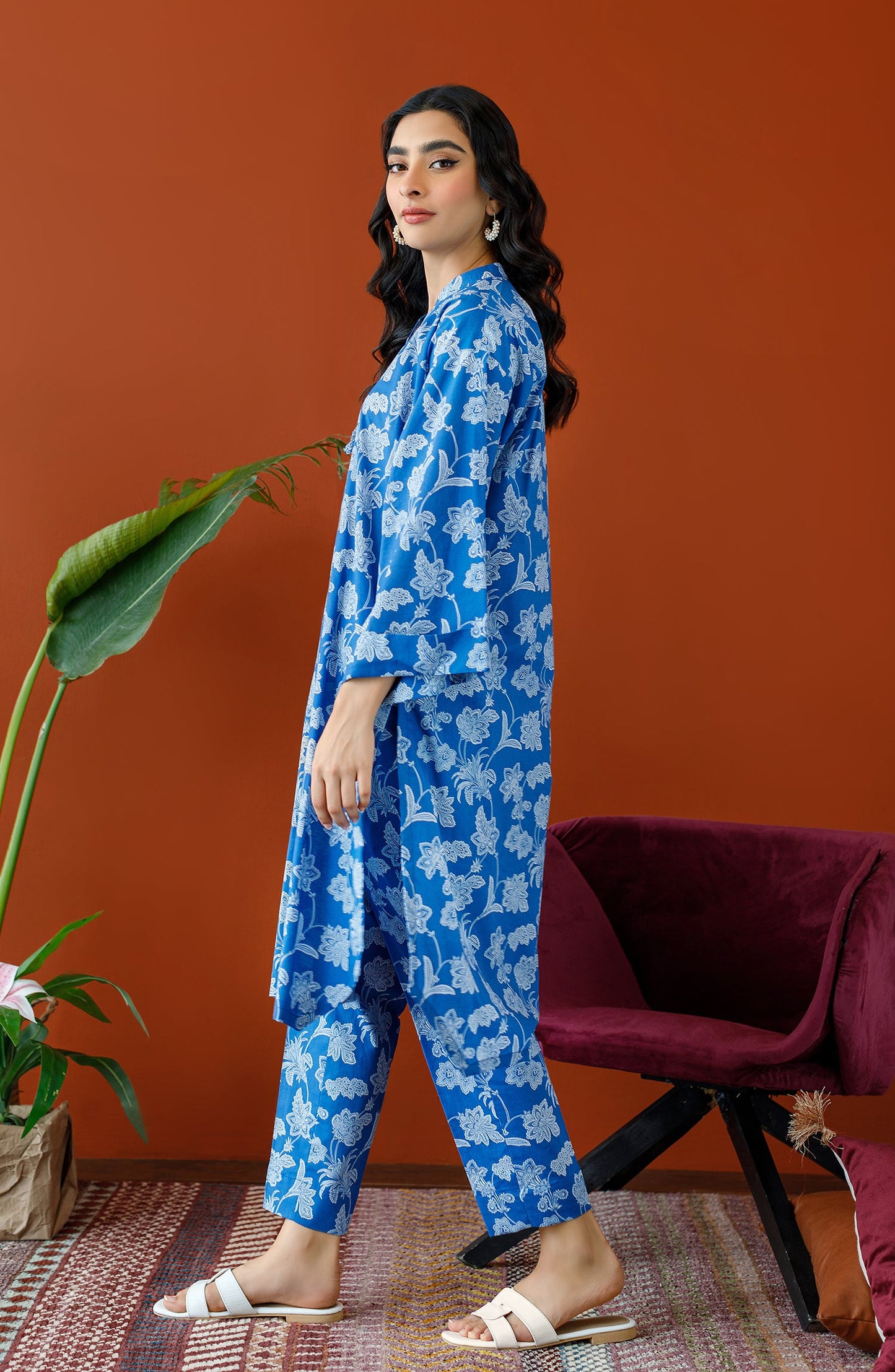 Orient - Stitched 2 Piece Printed Cambric Shirt and Cambric Pant