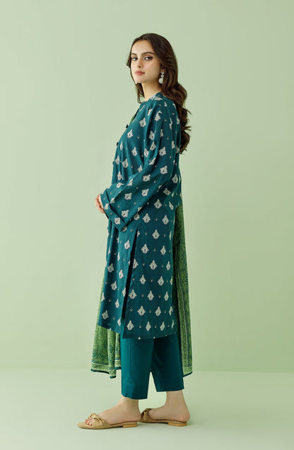Orient - Unstitched 3 Piece Printed Lawn Shirt , Cambric Pant and Lawn Dupatta