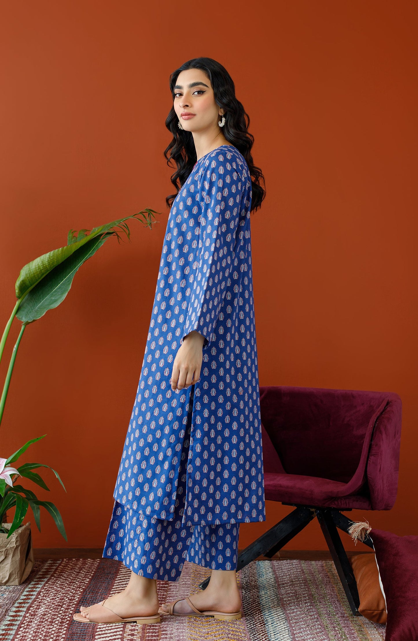 Orient - Unstitched 2 Piece Embroidered Khaddar Shirt and Khaddar Pant