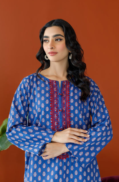 Orient - Unstitched 2 Piece Embroidered Khaddar Shirt and Khaddar Pant