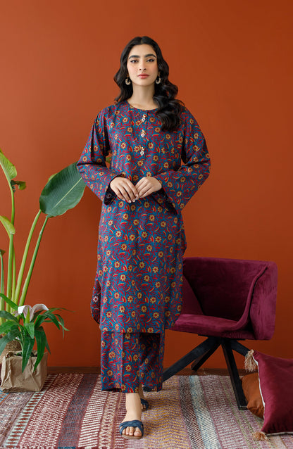 Orient - Stitched 2 Piece Printed Cotton Slub Shirt and Cotton Pant