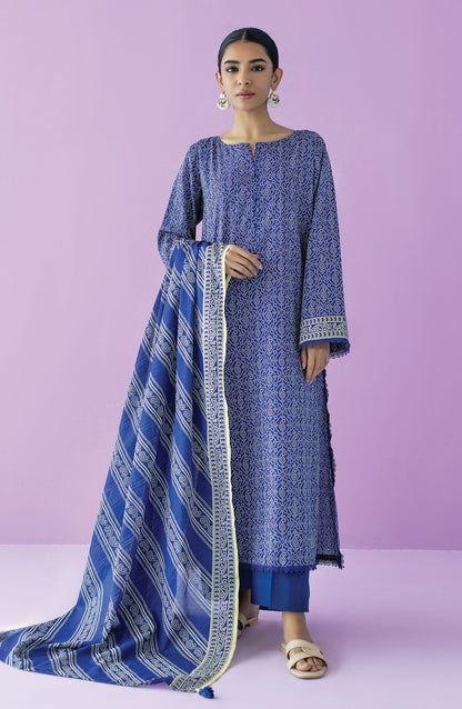 Orient - Stitched 3 Piece Printed Lawn Shirt , Cambric Pant and Lawn Dupatta