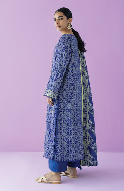 Orient - Stitched 3 Piece Printed Lawn Shirt , Cambric Pant and Lawn Dupatta
