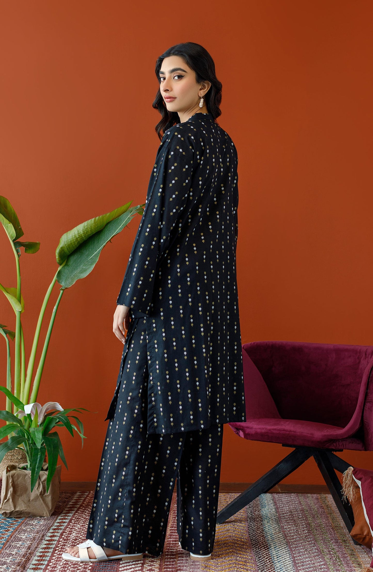 Orient - Unstitched 2 Piece Printed Cotton Slub Shirt and Cotton Pant