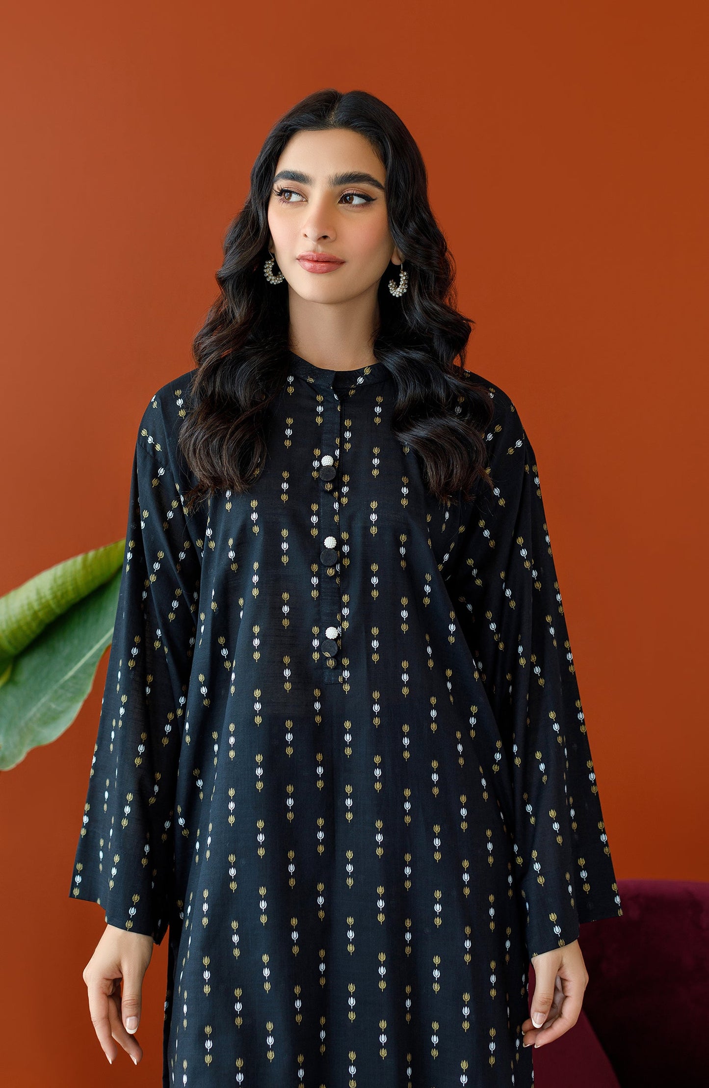 Orient - Unstitched 2 Piece Printed Cotton Slub Shirt and Cotton Pant