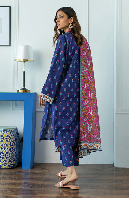 Orient - Stitched 3 Piece Printed Lawn Shirt , Cambric Pant and Lawn Dupatta