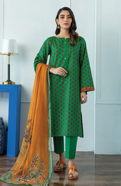 Orient - Unstitched 3 Piece Printed Lawn Shirt , Lawn Pant and Chiffon Dupatta