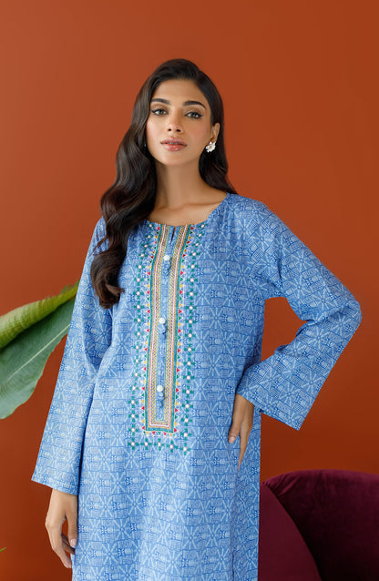 Orient - Unstitched 2 Piece Embroidered Cotton Slub Shirt and Cotton Pant