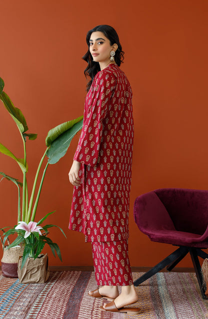 Orient - Unstitched 2 Piece Printed Cotton Slub Shirt and Cotton Pant