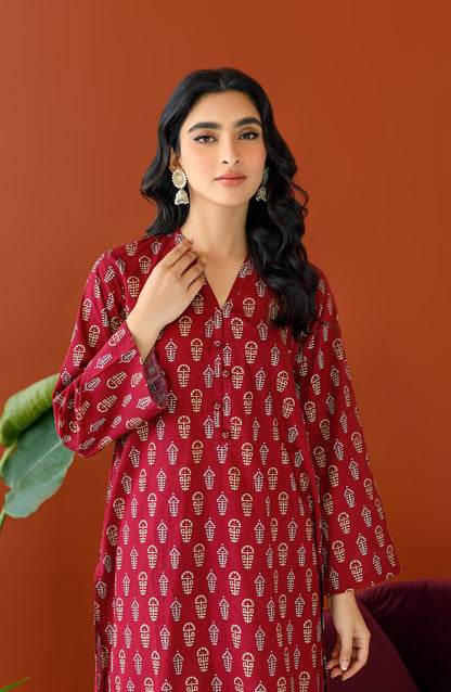 Orient - Unstitched 2 Piece Printed Cotton Slub Shirt and Cotton Pant