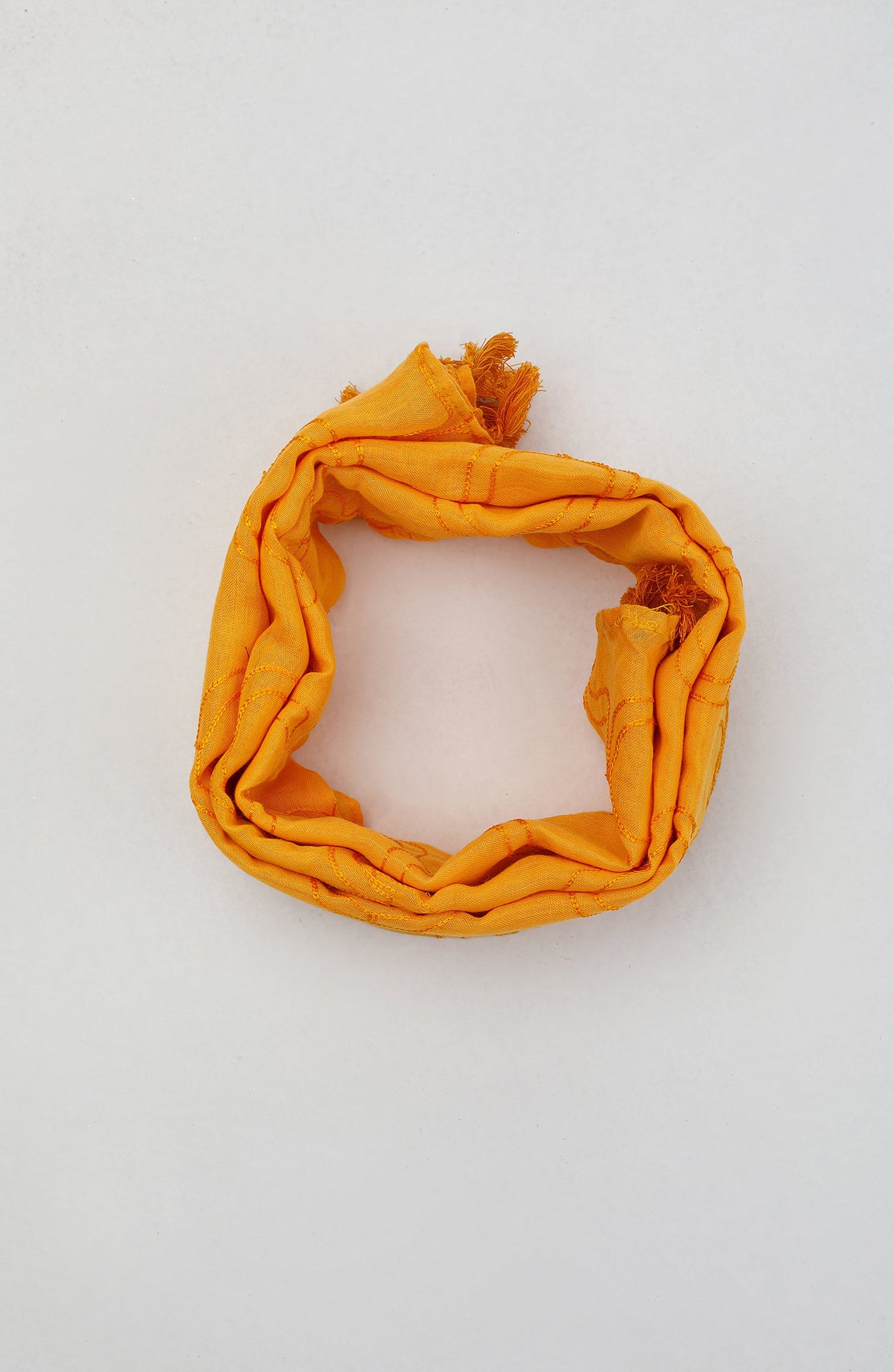 Orient - Stitched 1 Piece Dyed Cotton Scarf