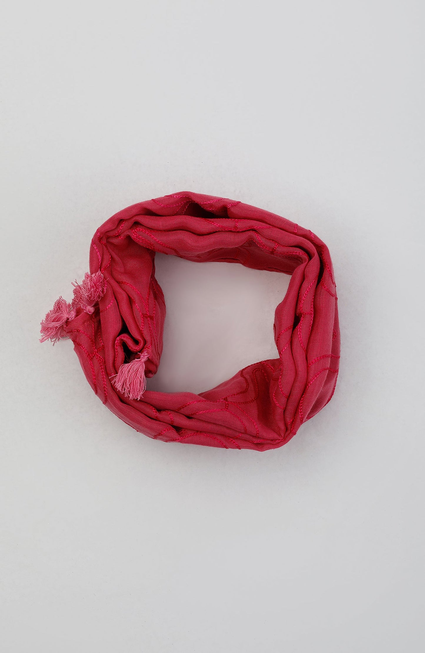 Orient - Stitched 1 Piece Dyed Cotton Scarf