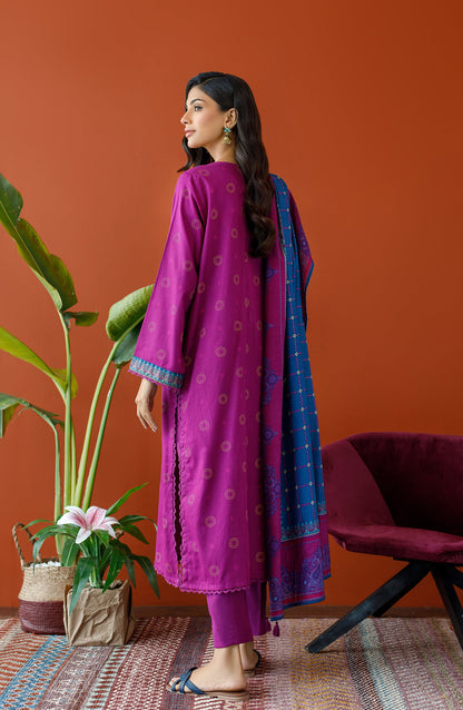 Orient - Unstitched 3 Piece Embroidered Cottel Shirt , Cottel Pant and Cottel Dupatta