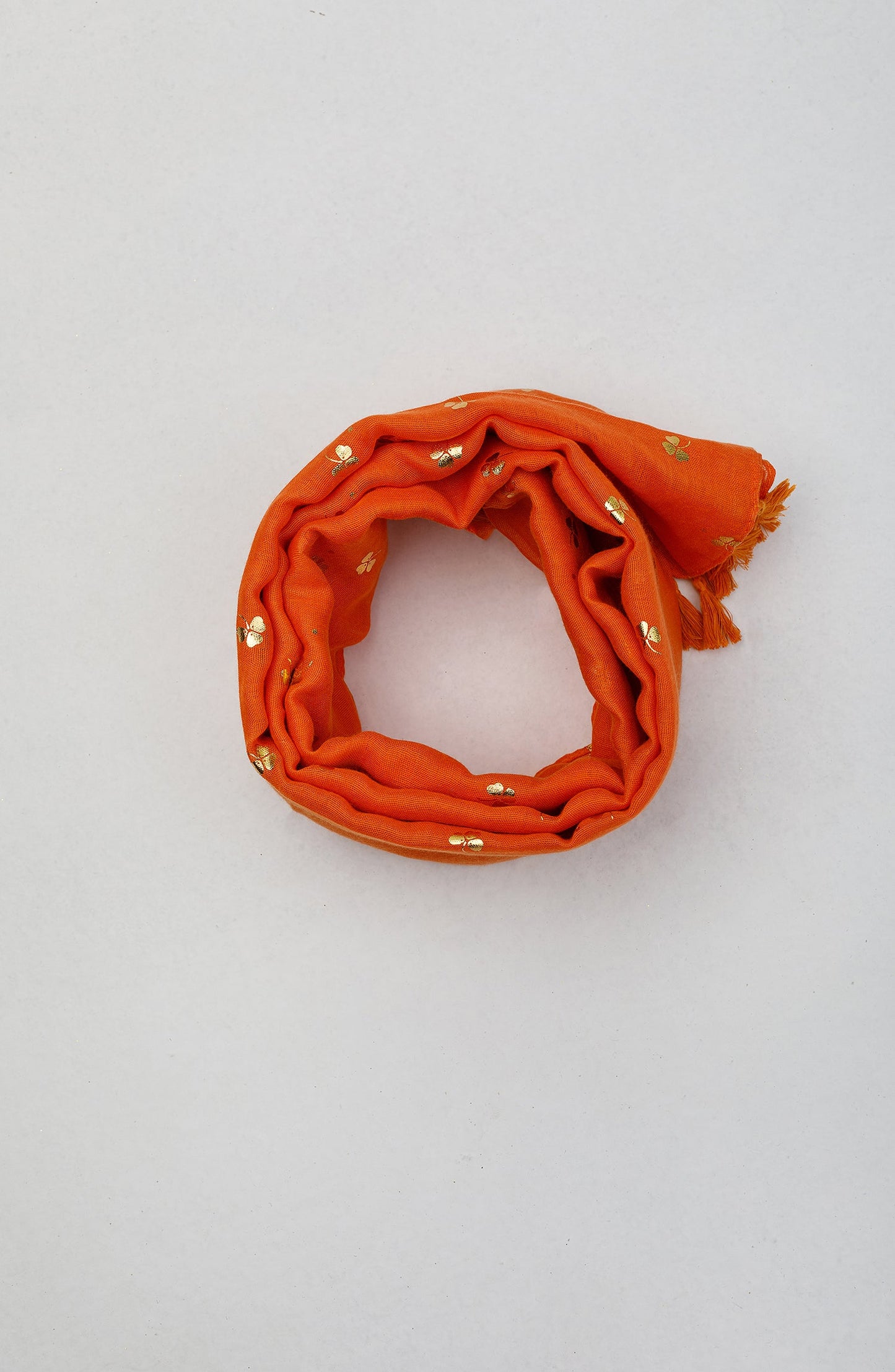 Orient - Stitched 1 Piece Dyed Cotton Scarf