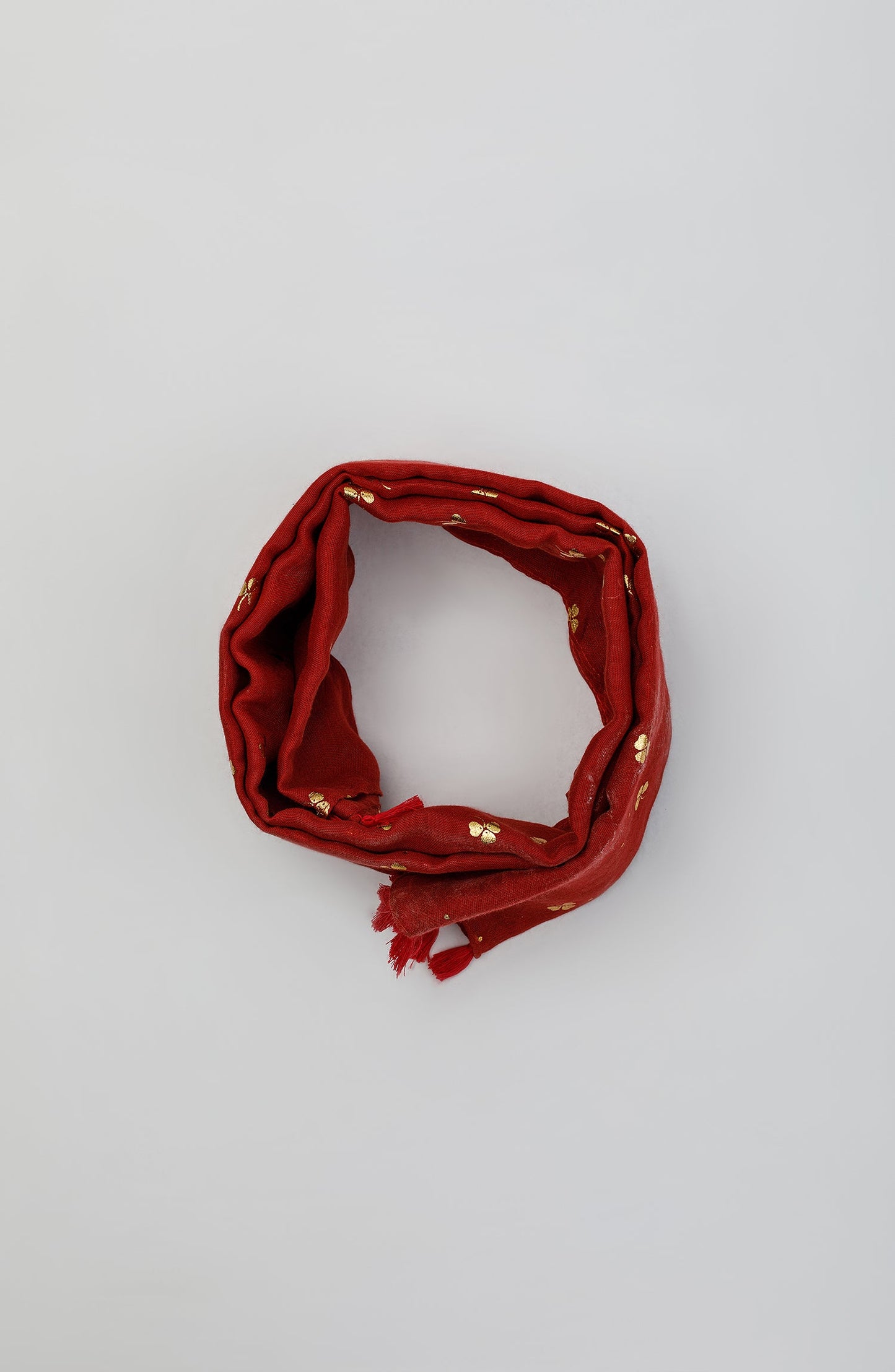 Orient - Stitched 1 Piece Dyed Cotton Scarf