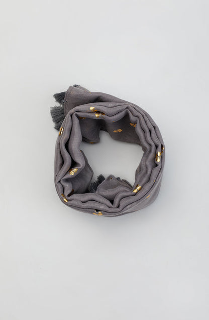 Orient - Stitched 1 Piece Dyed Cotton Scarf