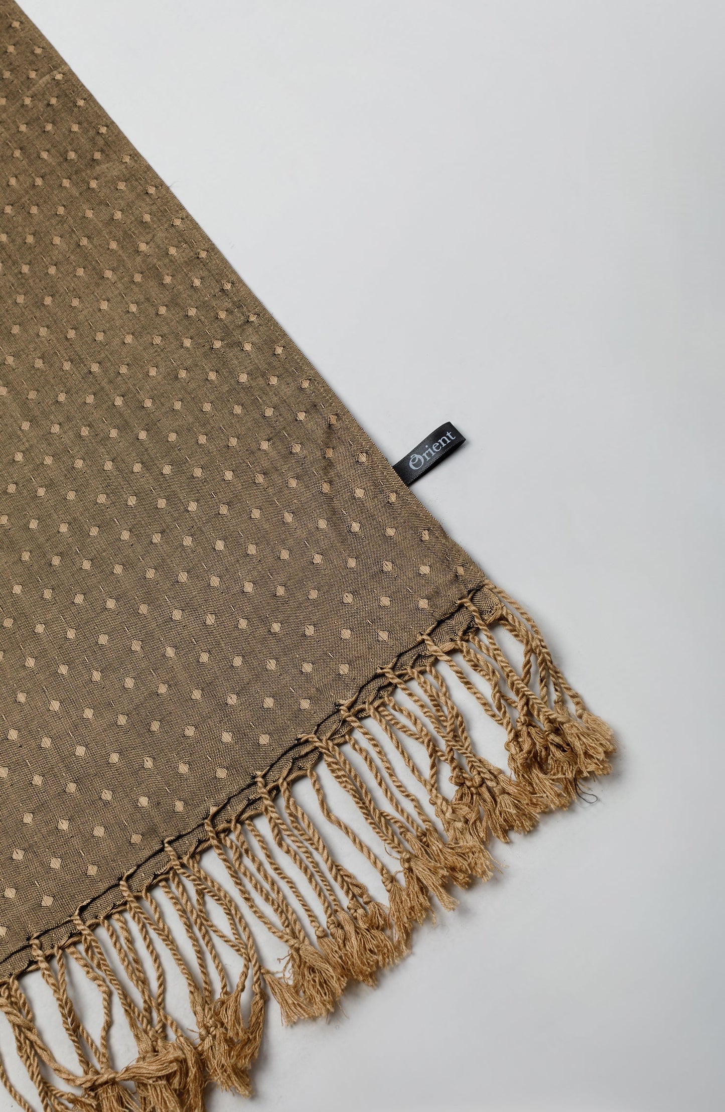 Orient - Stitched 1 Piece Dyed Cotton Scarf