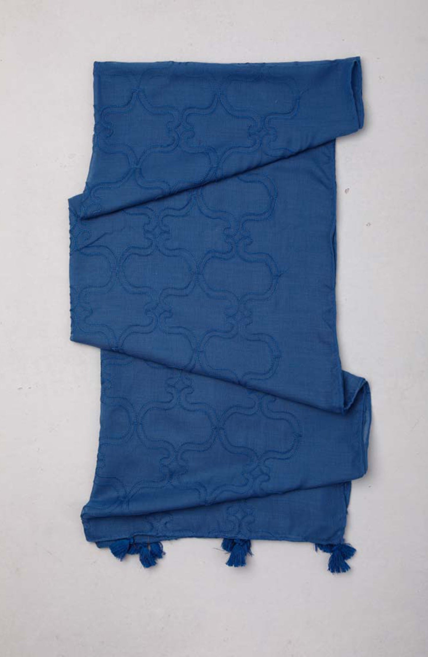 Orient - Stitched 1 Piece Dyed Cotton Scarf