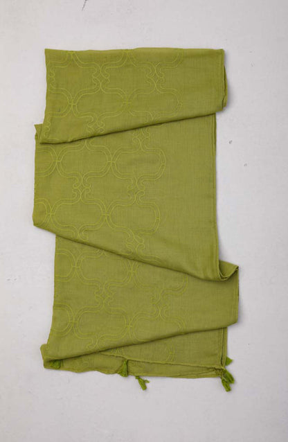 Orient - Stitched 1 Piece Dyed Cotton Scarf