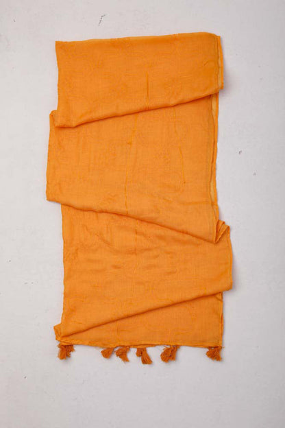Orient - Stitched 1 Piece Dyed Cotton Scarf