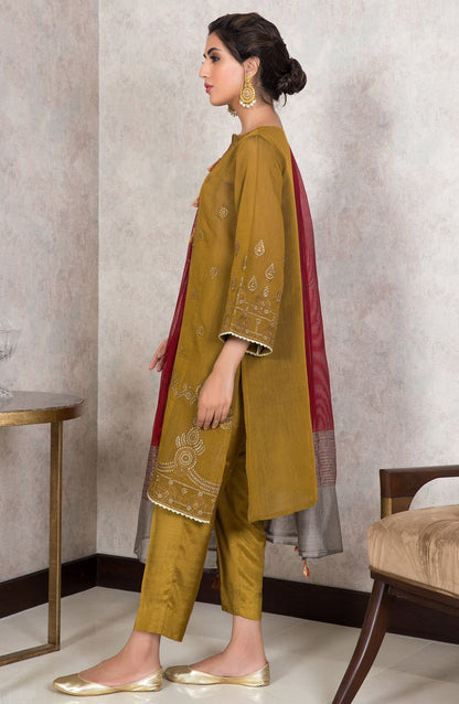 Orient - Stitched 3 Piece Embroidered Yarn Dyed Powerloom Suit