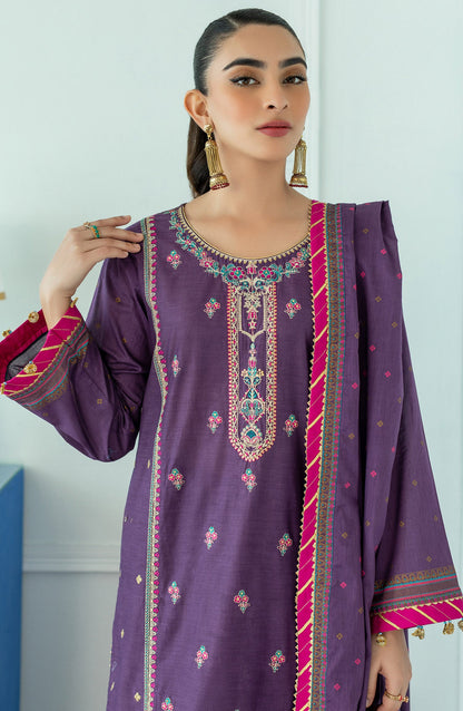 Orient - Unstitched 3 Piece Embroidered Lawn Shirt , Lawn Pant and Lawn Dupatta