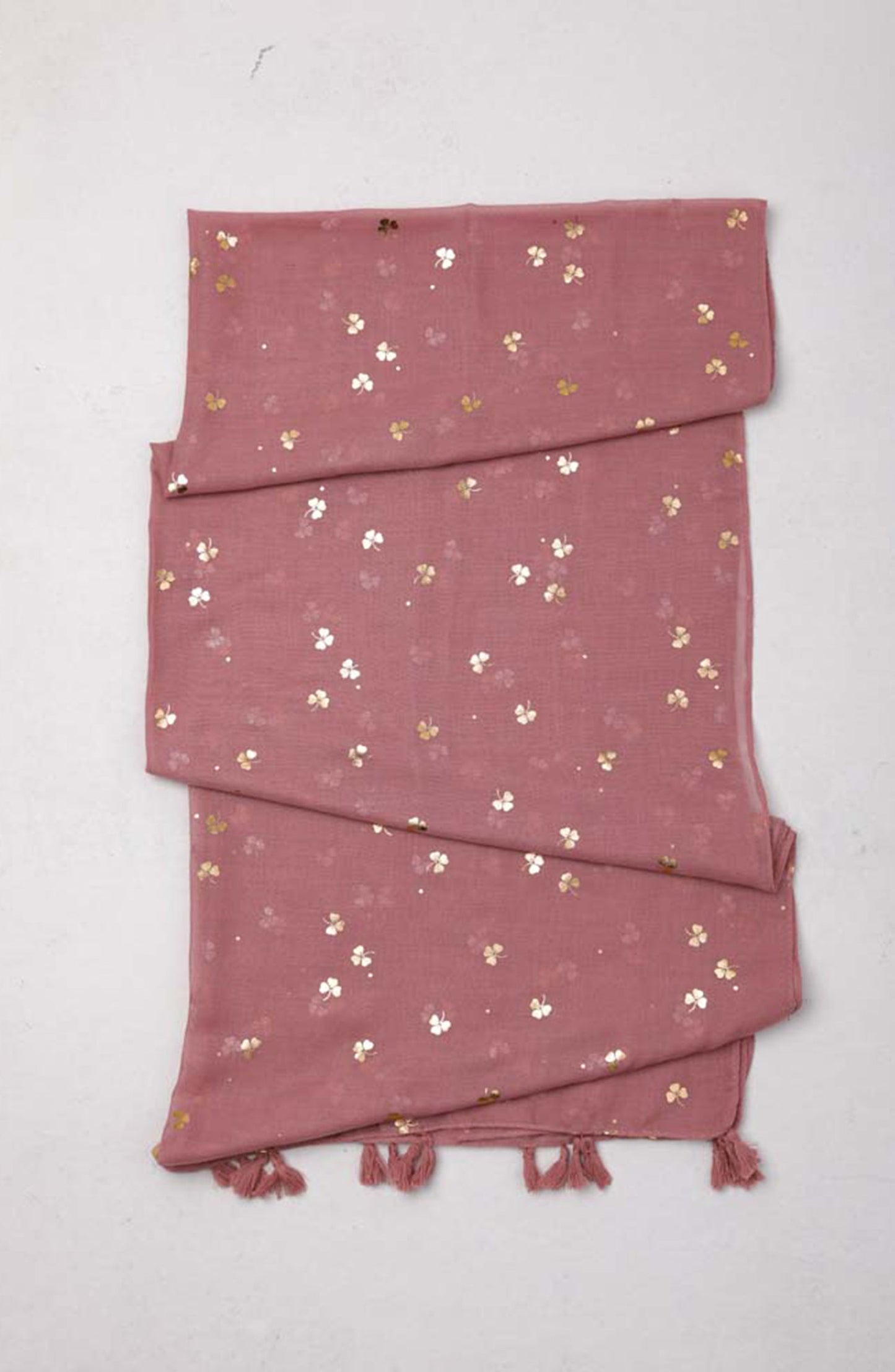Orient - Stitched 1 Piece Dyed Cotton Scarf