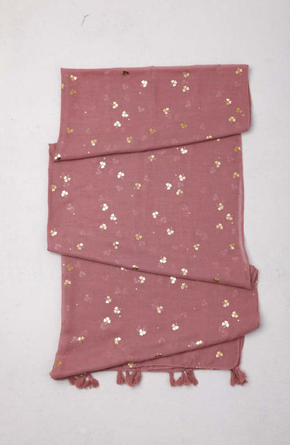 Orient - Stitched 1 Piece Dyed Cotton Scarf