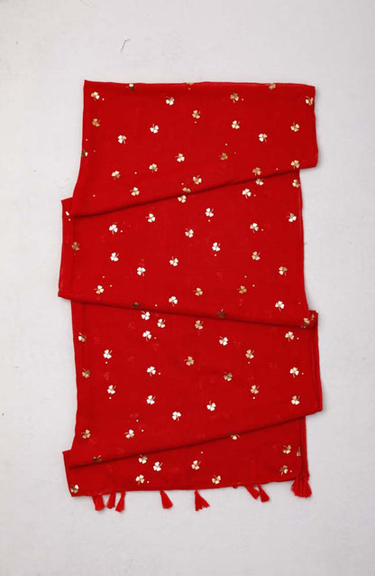 Orient - Stitched 1 Piece Dyed Cotton Scarf