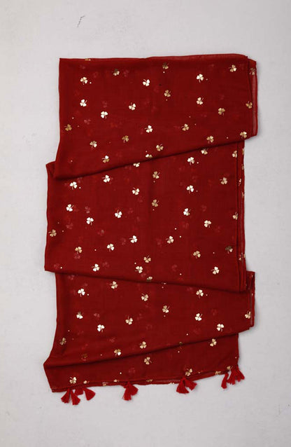 Orient - Stitched 1 Piece Dyed Cotton Scarf