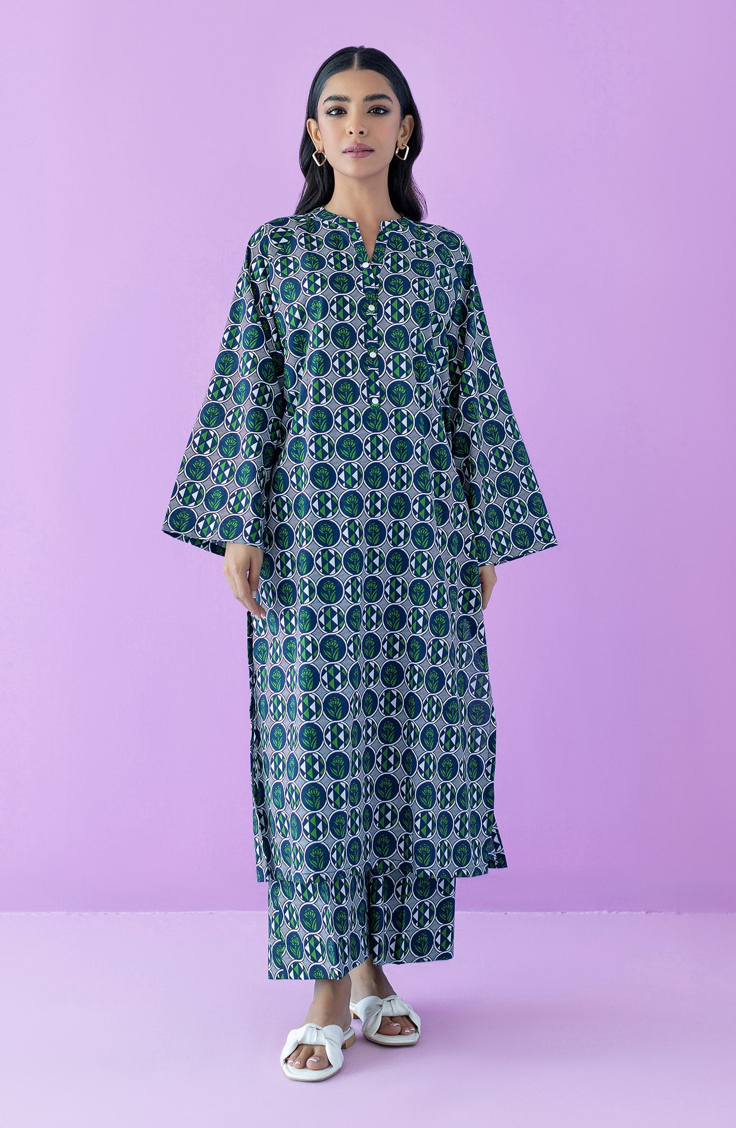 Orient - Stitched 2 Piece Printed Lawn Shirt and Cambric Pant