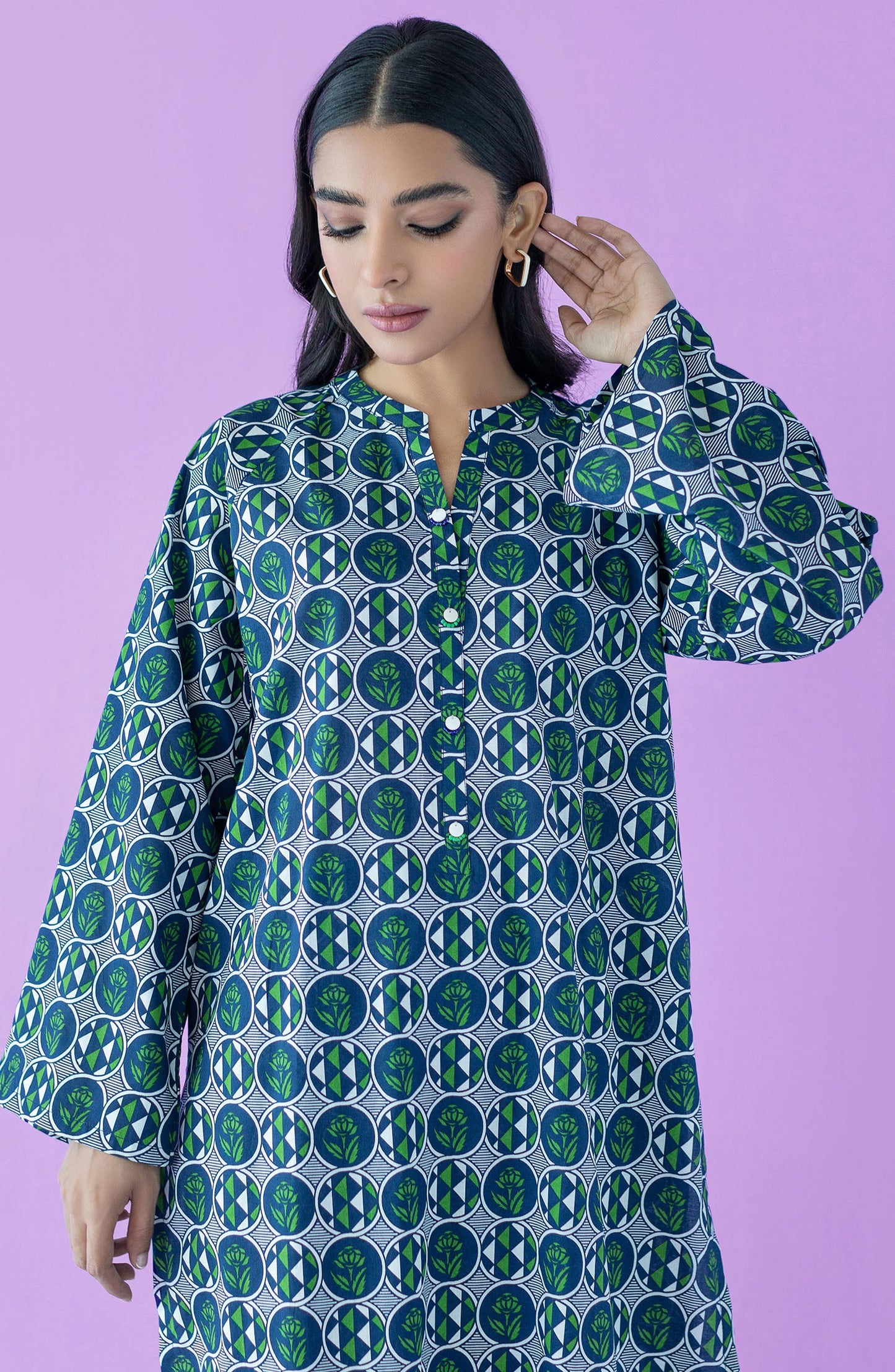 Orient - Stitched 2 Piece Printed Lawn Shirt and Cambric Pant