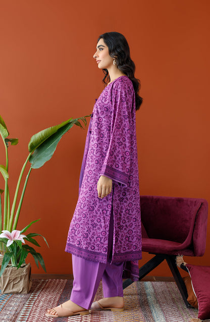 Orient - Unstitched 3 Piece Printed Linen Shirt , Linen Pant and Linen Dupatta