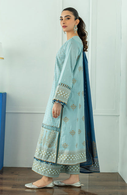 Orient - Unstitched 3 Piece Embroidered Lawn Shirt , Lawn Pant and Lawn Dupatta