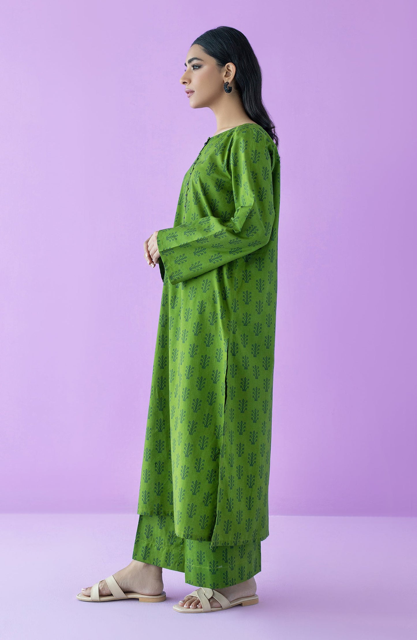 Orient - Stitched 2 Piece Printed Lawn Shirt and Cambric Pant