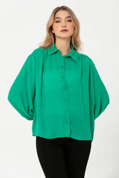 BTW - PLEATED BUTTON DOWN