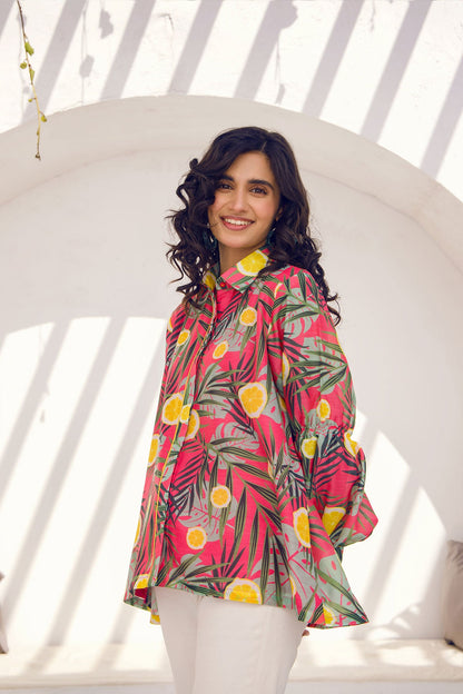 Printed Silk Shirt