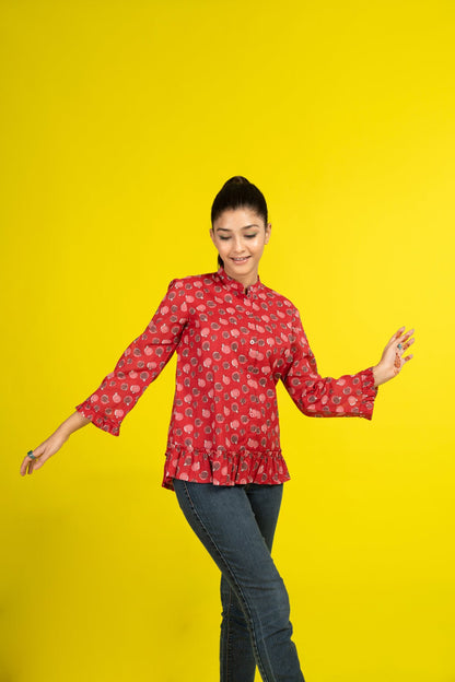 Printed Cambric Shirt