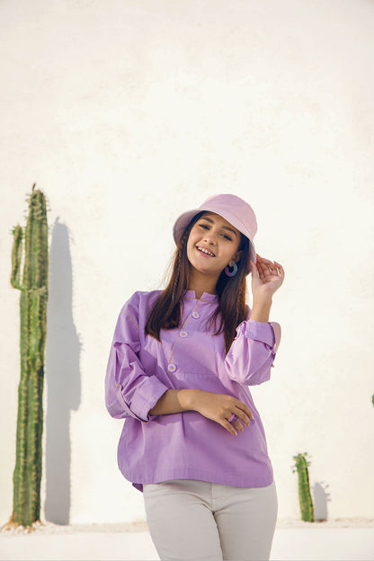 Dyed Cambric Shirt