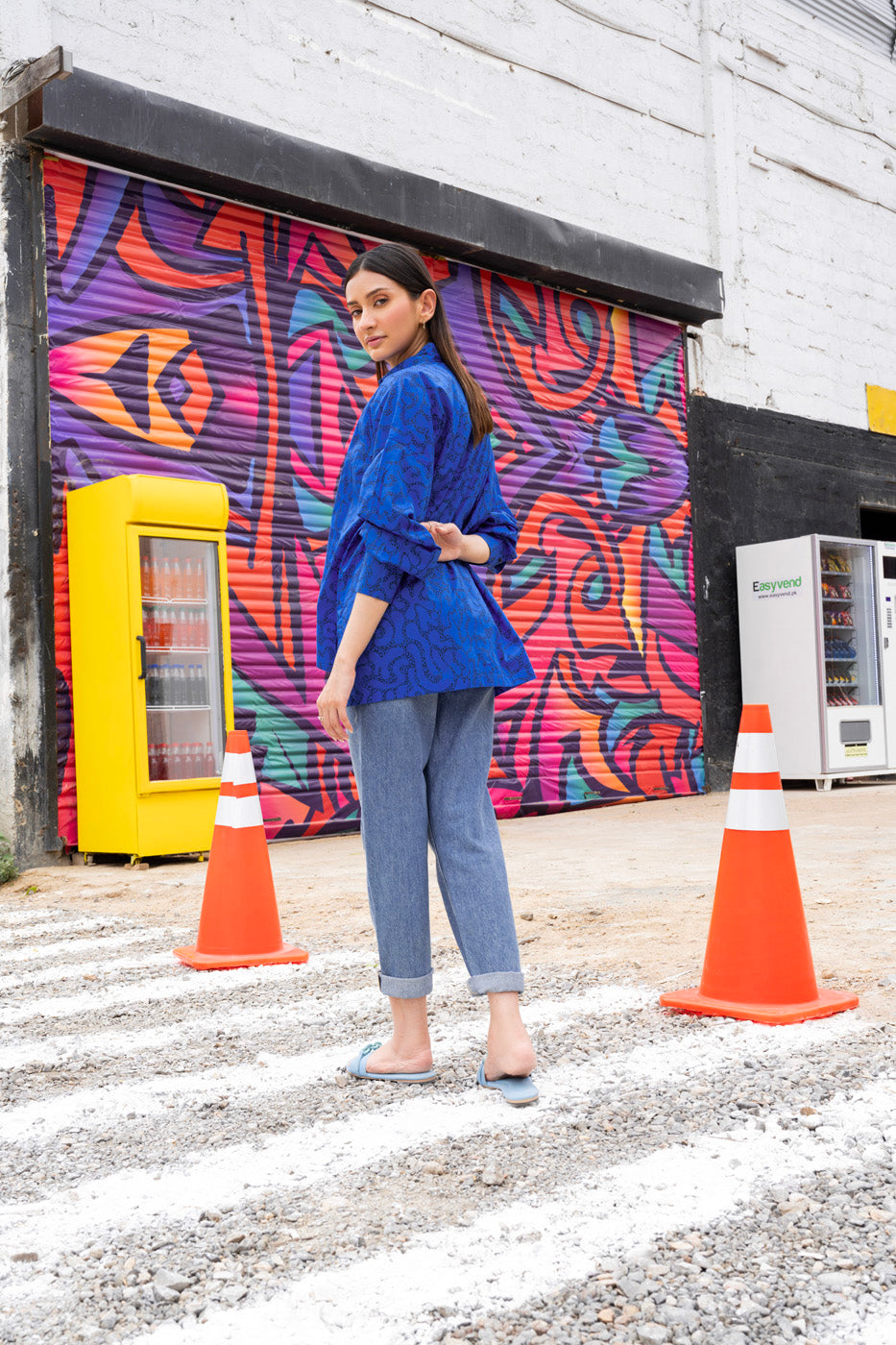 Printed Cambric Shirt