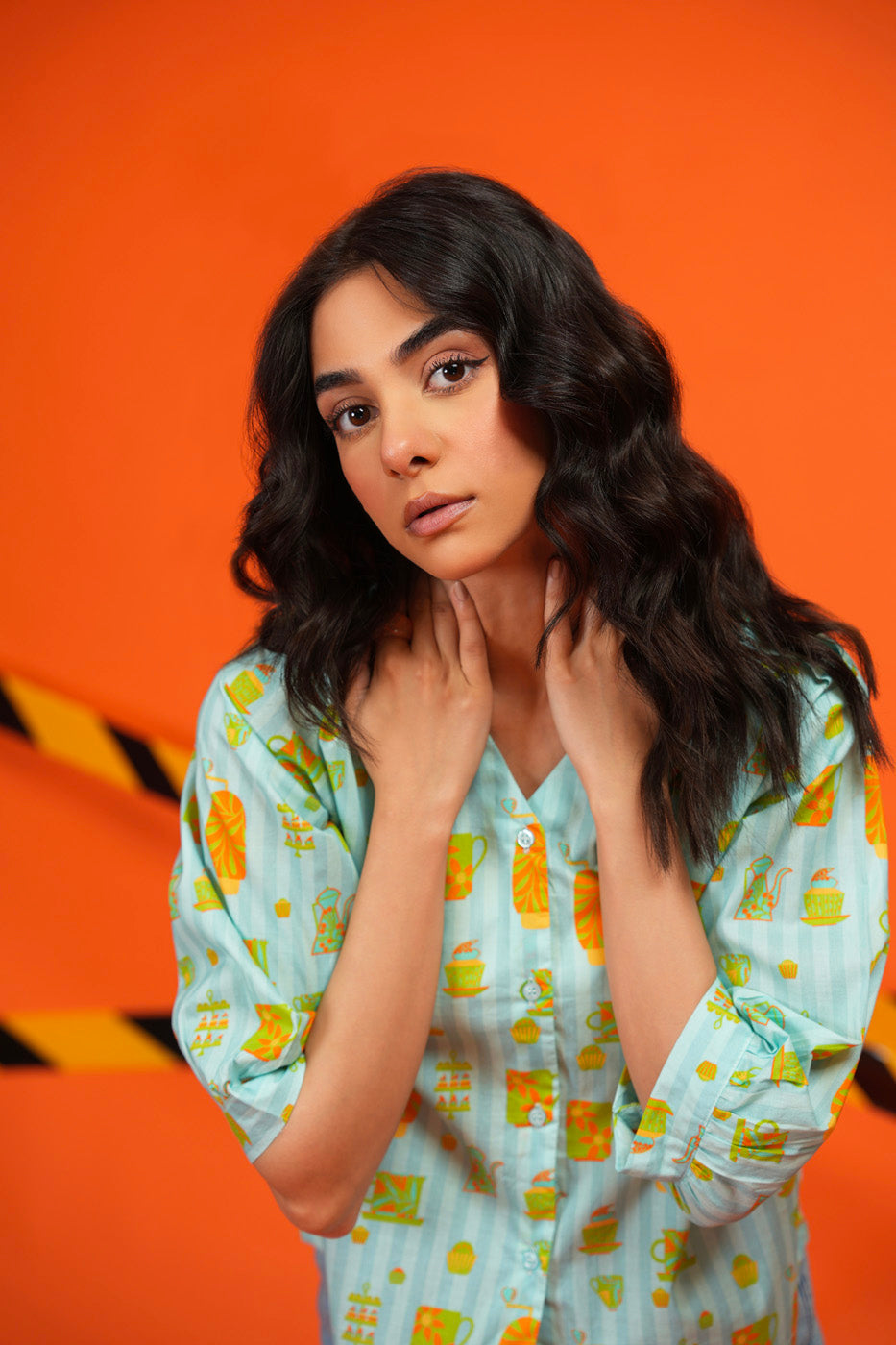 Printed Cambric Shirt