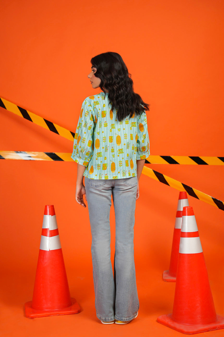 Printed Cambric Shirt