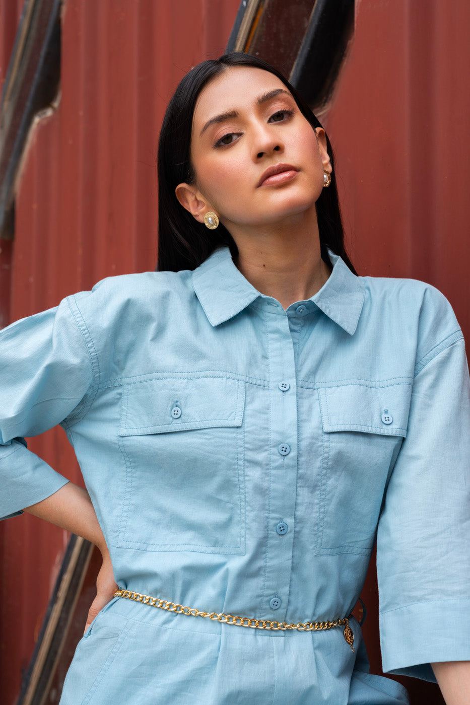 Printed Cambric Shirt