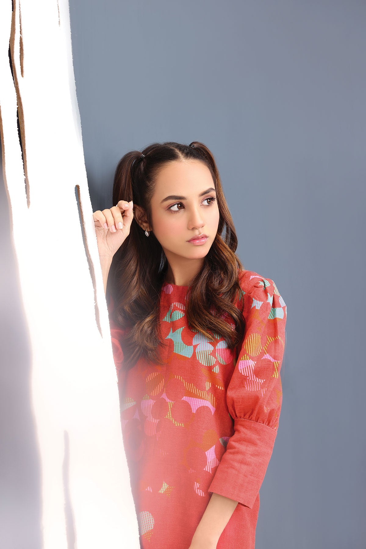 Printed Khaddar Shirt