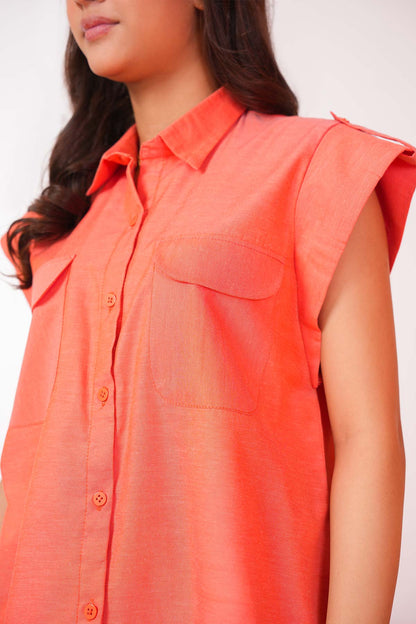 Dyed Cambric Shirt