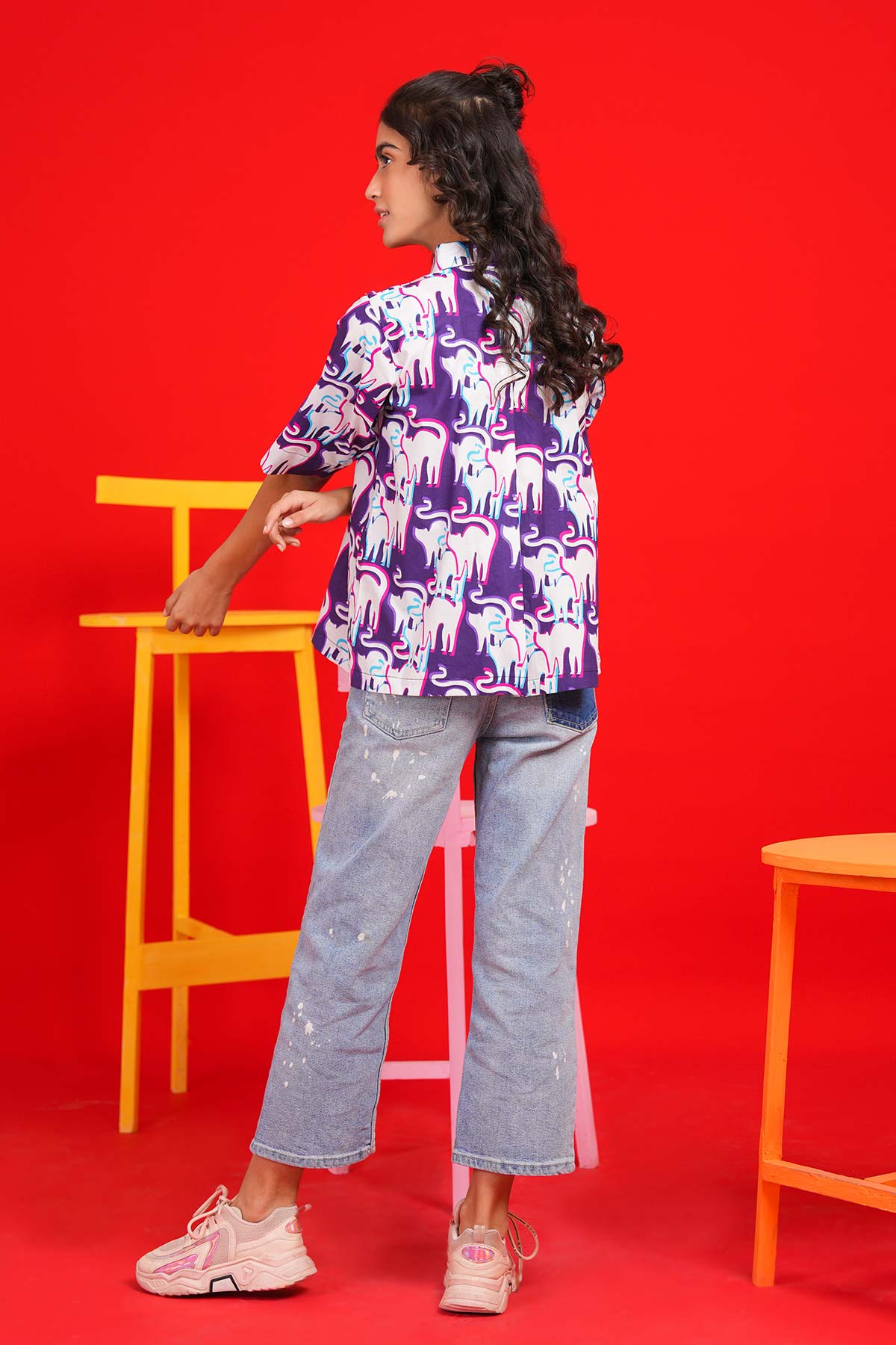 Printed Cambric Shirt