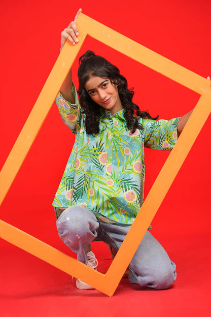 Printed Cambric Shirt