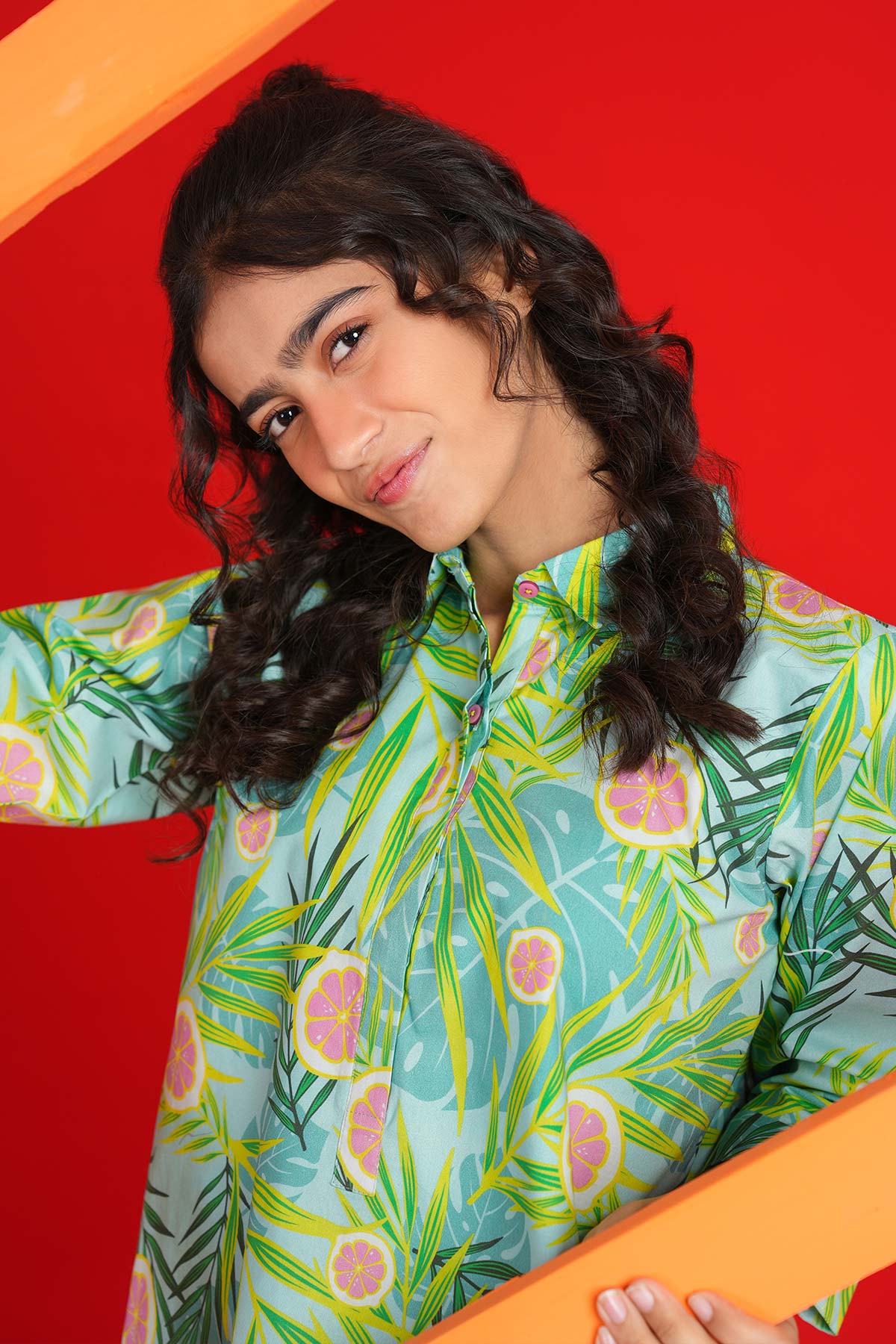 Printed Cambric Shirt