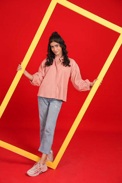 Printed Cambric Shirt